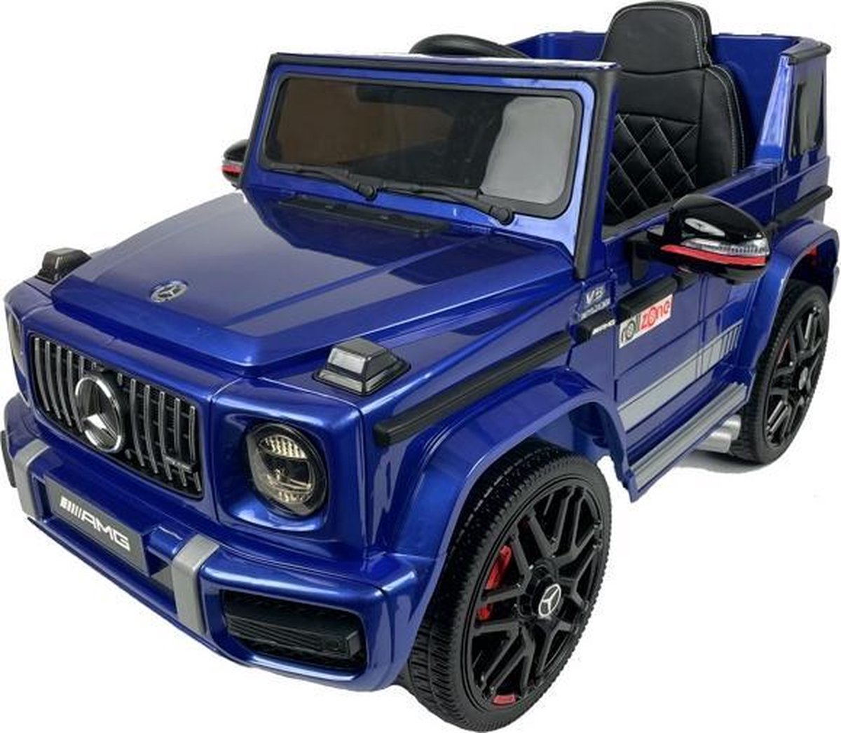 Mercedes G63, 12 volt Kinder Accu Auto, rubberen banden, leder zitje en meer! met Afstandsbediening  | Elektrische Kinderauto